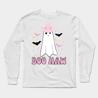 Boo Haw Cowgirl Ghost Long Sleeve T-Shirt